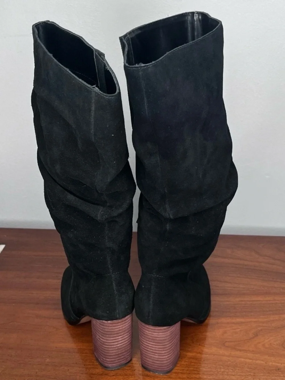Splendid Gladis Black Suede Over-the-Knee Slouch Boots Size 6.5